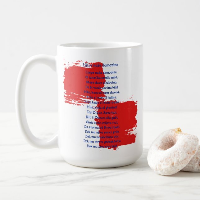 Taza De Café Croacia (Con donut)