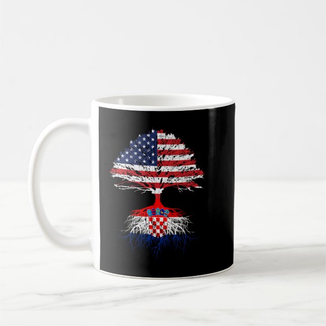 Taza De Café Croacia: Raíces de Estados Unidos cultivan caoba d (Izquierda)