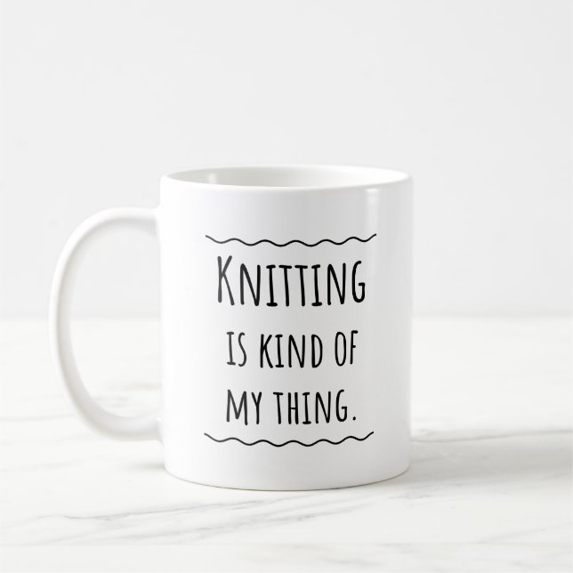 Taza De Café Crochet de punto de acné (Izquierda)