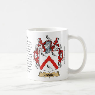 Taza De Café Crocker, el origen, el significado y el escudo
