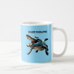 Taza De Café Crocodrilo de agua salada bajo el agua con URM de 