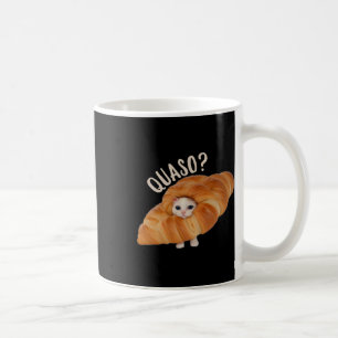 Taza De Café Croissant Quasocat Meme Para Mujeres Croissage Vin
