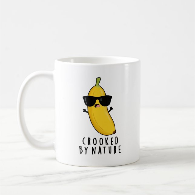 Taza De Café Cromado por la Naturaleza Funny Banana Pun (Izquierda)