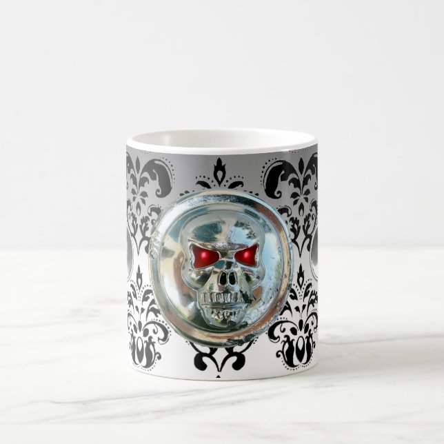 TAZA DE CAFÉ CRÓMICA DE LOS CABALLEROS DE CRUELA BLANCA DAMASK  (Centro)