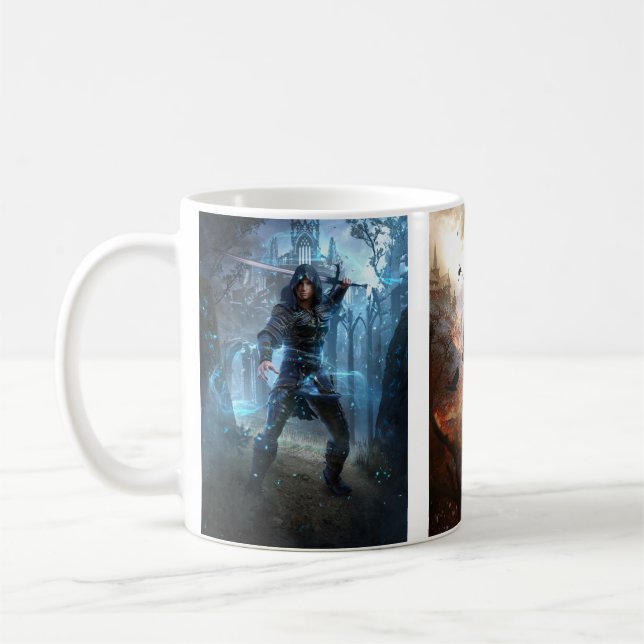 Taza De Café Crónicas de los hombres de Kingsmen Fantasy Libro  (Izquierda)