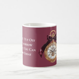 Taza De Café Cronómetro No Dejes Para Mañana Lo Que Puedes Hace