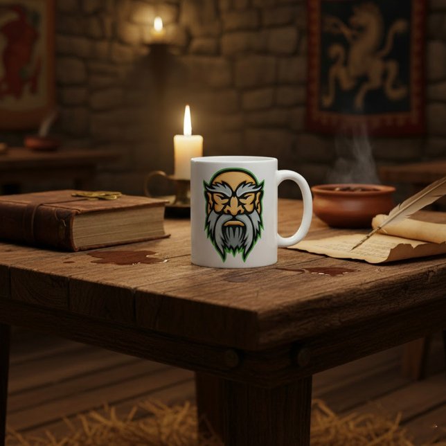 Taza de café Cronos Dios Griego Barba Gris (Subido por el creador)