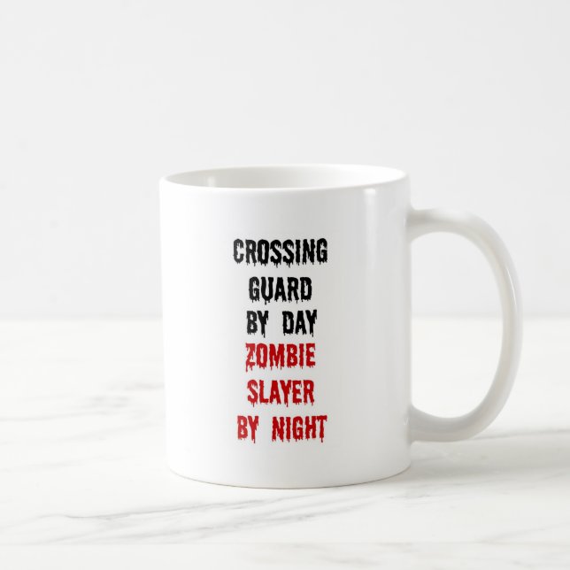 Taza De Café Crosch Guard Zombie Slayer (Derecha)