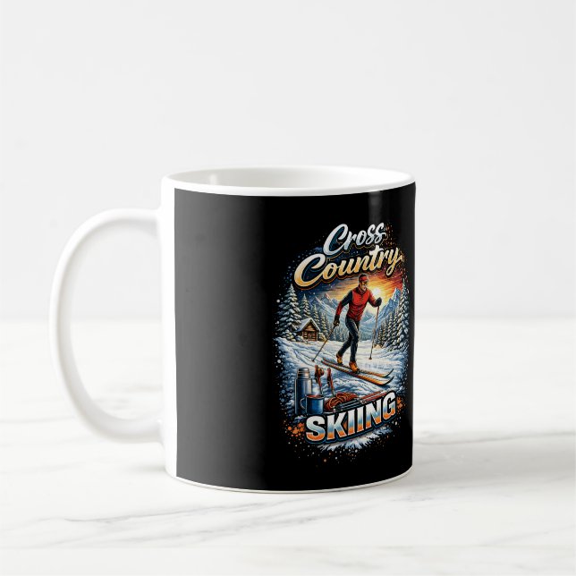 Taza De Café Cross Country Skiing (Izquierda)