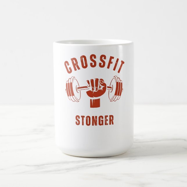Taza De Café CrossFit Stronger--Power & Strength Mindset (Centro)