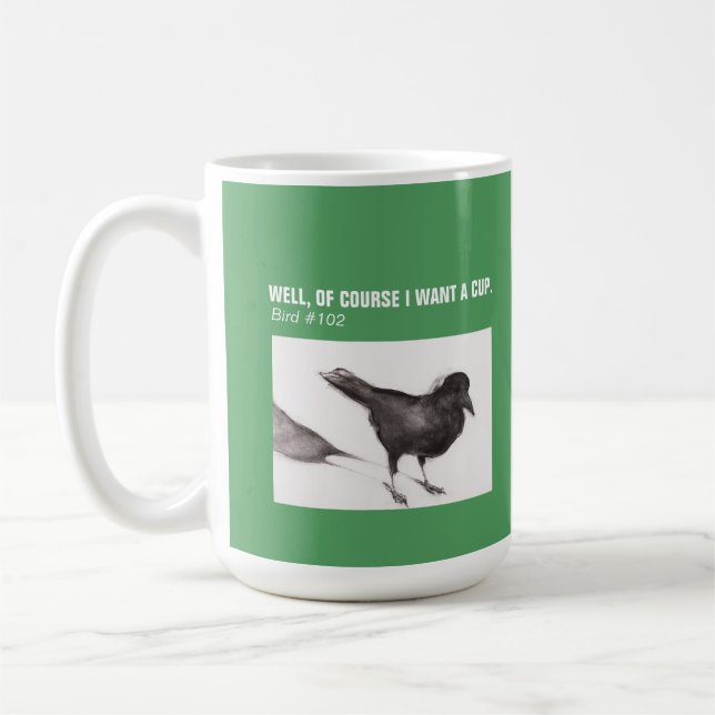 Taza De Café CROW Coffee Mug 15 oz. (Izquierda)
