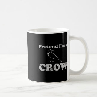 Taza De Café Crow Costume Halloween Pretende que soy un negro c
