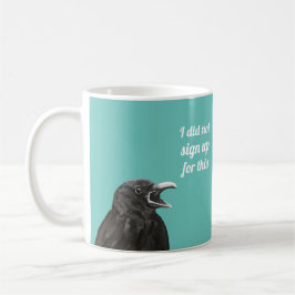 Taza De Café Crow no Rótulo café Mug