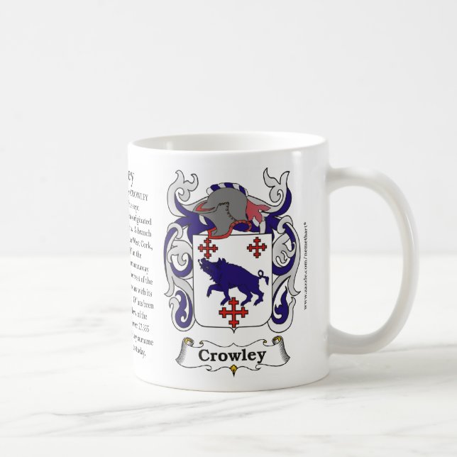 Taza De Café Crowley, origen, significado y el escudo (Derecha)