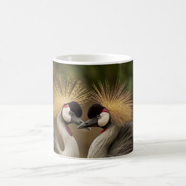 Taza De Café Crowne Crane White Coffee Mug (Centro)