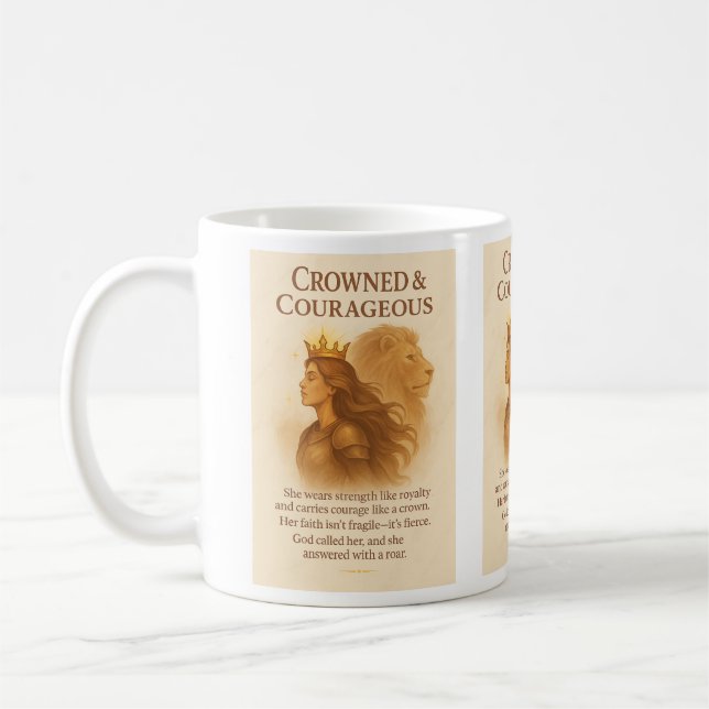 Taza De Café Crowne y valiente (Izquierda)