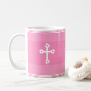 Taza De Café Cruce de fe cristiana pura y simple