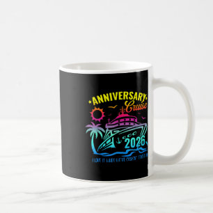 Taza De Café Crucero de Aniversario 2026 Creando Recuerdos Junt