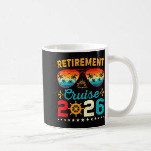 Taza De Café Crucero de jubilación vintage 2026 Crucero Crucero