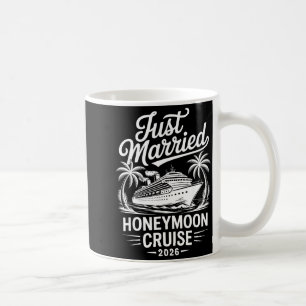 Taza De Café Crucero de luna de miel casados 2026 Novia tropica