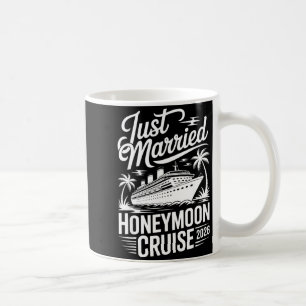 Taza De Café Crucero de luna de miel casados 2026 Novia tropica