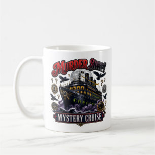 Taza De Café Crucero de Misterio del Barco del Asesinato Diseño