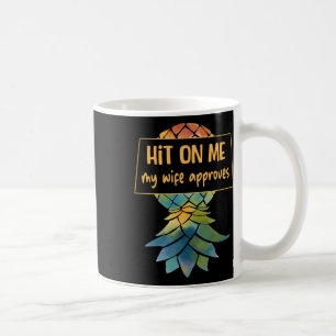 Taza De Café Crucero de Piña al Revés Sutil Swinger Divertido 