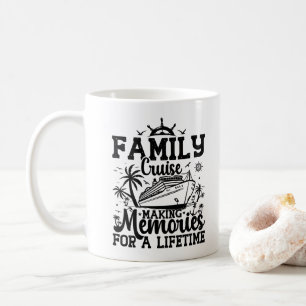 Taza De Café Crucero Familiar Creando Recuerdos Vacaciones Equi