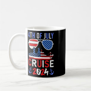 Taza De Café Crucero Patriótico del 4 de Julio para Familias y