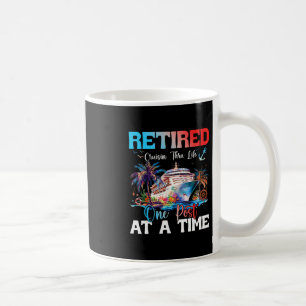 Taza De Café Crucero por la vida Jubilación Barco jubilado Vaca