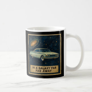 Taza De Café Crucero Retro en el Espacio Profundo 