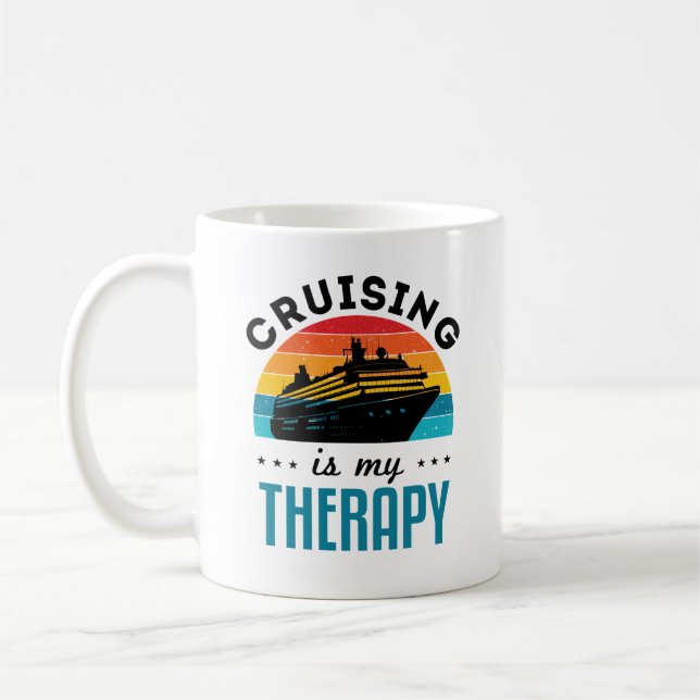 Taza De Café Cruceros es mi vacaciones de cruceros Terapéuticos (Izquierda)