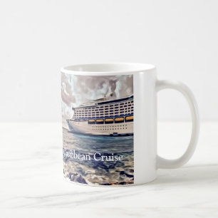 Taza De Café Cruise caribeño - White Mug de 11 onzas
