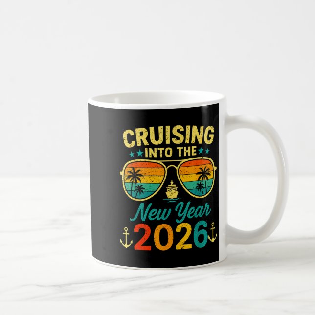 Taza De Café Cruise Into New Year 2026 Bringing New Year Togeth (Derecha)