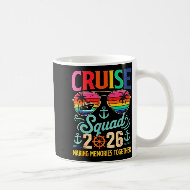 Taza De Café Cruise Squad 2026 Family Group Matching Summer Vac (Derecha)