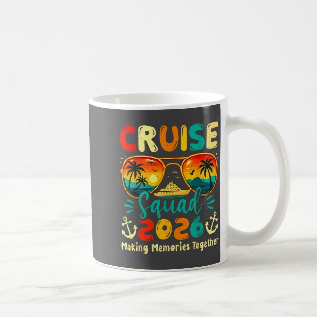 Taza De Café Cruise Squad 2026 Family Group Matching Summer Vac (Derecha)