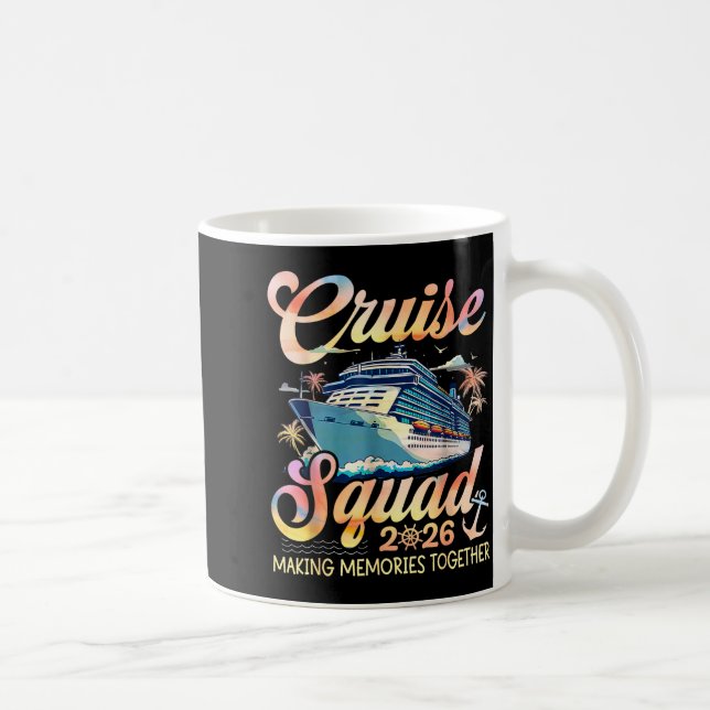 Taza De Café Cruise Squad 2026 Family Group Matching Summer Vac (Derecha)