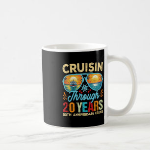 Taza De Café Cruisin a través de 20 años 20 aniversario de boda