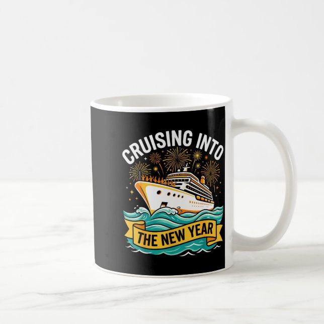 Taza De Café Cruising Into The New Year 2026 Cruise Squad  (Derecha)