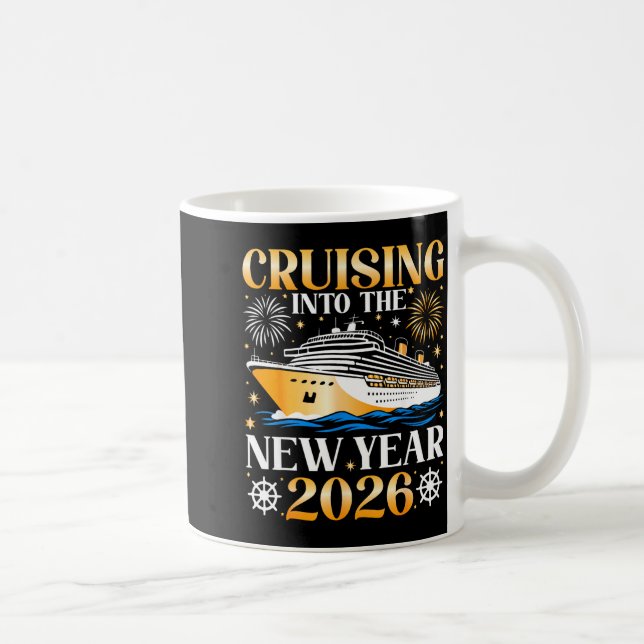Taza De Café Cruising Into The New Year 2026 Happy New Year Fam (Derecha)