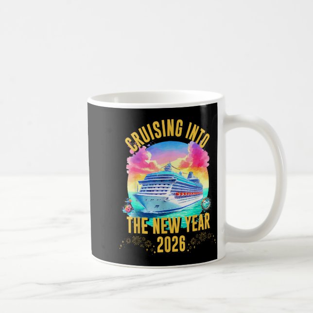 Taza De Café Cruising Into The New Year 2026 Ocean Lover  (Derecha)