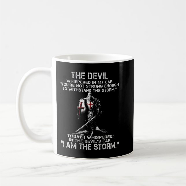 Taza De Café Crusader Caballero Templario Guerreros De Dios Yo  (Izquierda)