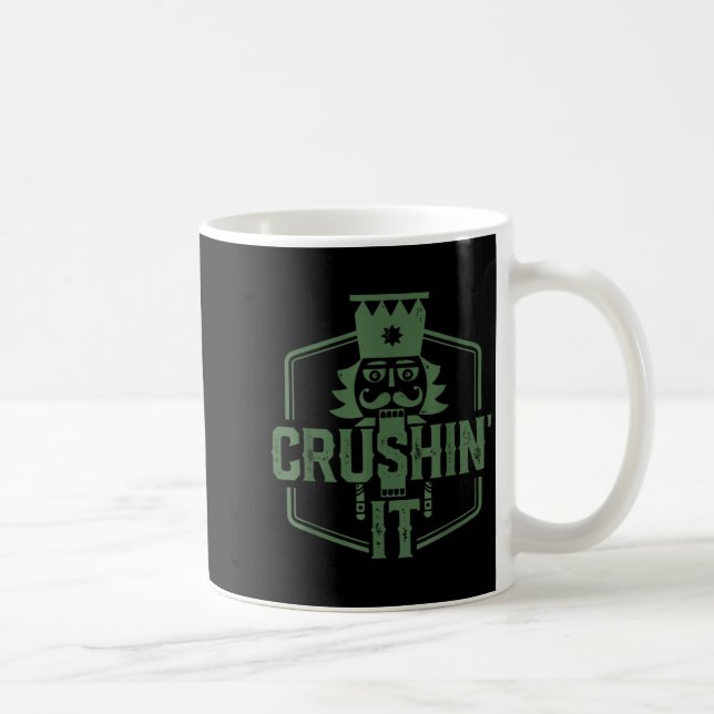 Taza De Café Crushin' It Nutcracker Christmas Xmas  (Derecha)