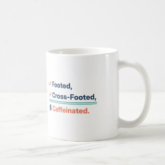 Taza De Café Cruz con patas Caffeinated Contador Divertido