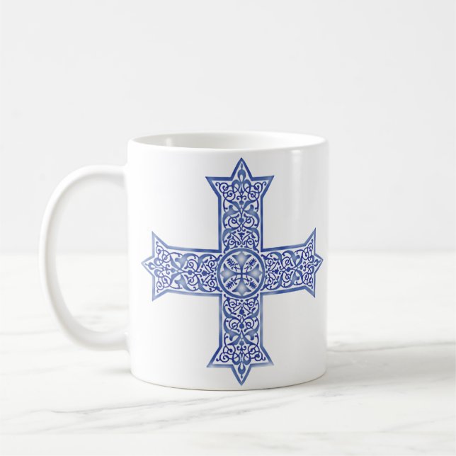 Taza De Café Cruz cóptica (Izquierda)