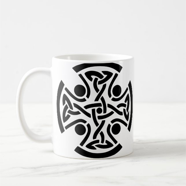 Taza De Café Cruz cristiana celta (Izquierda)