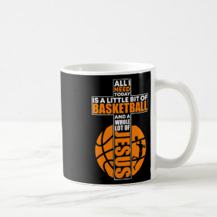 Taza De Café Cruz Cristiana de Baloncesto
