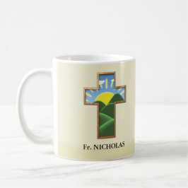 Taza De Café Cruz de Cumpleaños Personalizada