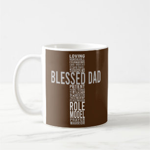 Taza De Café Cruz de inspiración para papá amoroso bendito