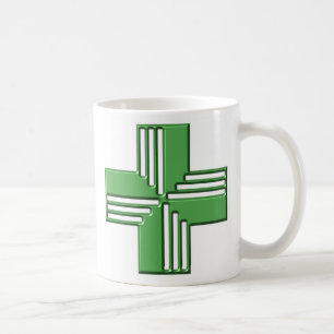 Taza De Café Cruz de la farmacia